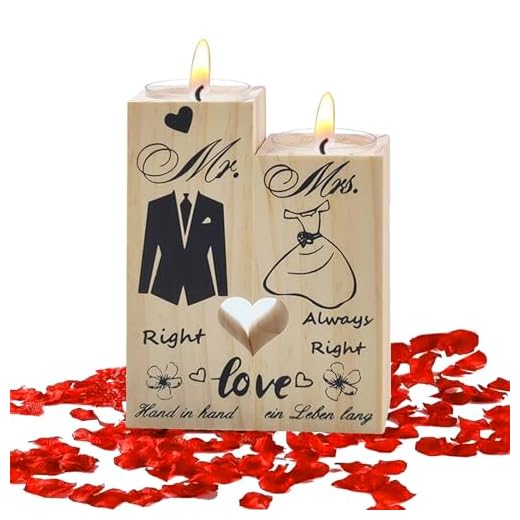 Forma del corazón Candelabro, Regalo Originales para Los Novios, Candelabro Regalo, Regalo Aniversario Boda, Regalo Aniversario Pareja Cumpleaños Navidad San Valentin Acción de Gracias