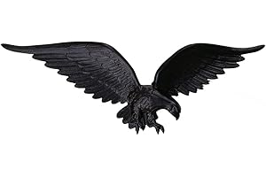Montague Heavy-Duty 24-Inch Flagpole Wall Eagle in Black