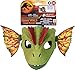 Mattel Jurassic World Dilophosaurus Role Play Mask with Venom Launchin Water Feature, Sound & Adjustable Frill, Dinosaur Costume Headgear Toy