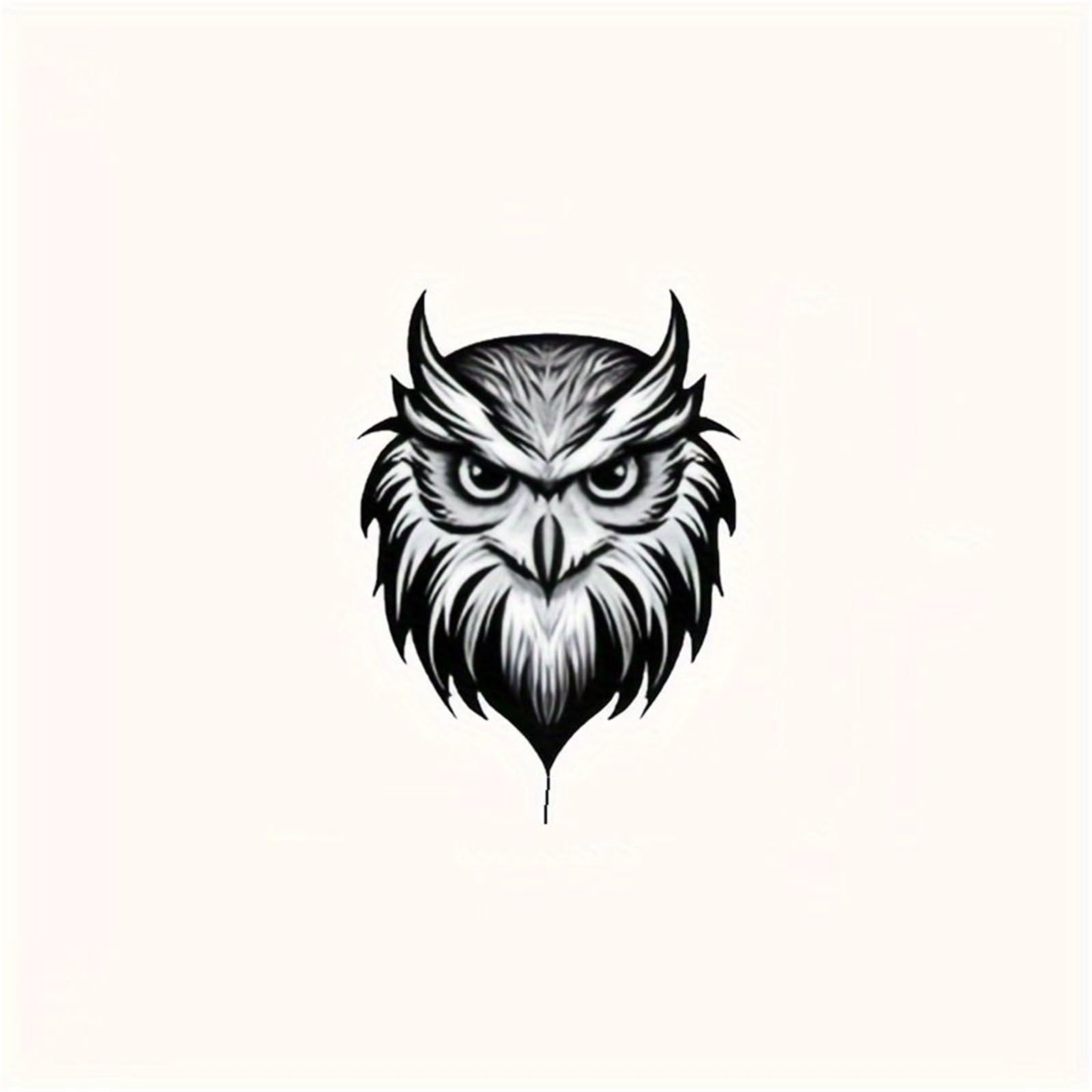 FGLFPXI Owl Head Decal Stickers for Cars, Notebooks, and Electric Vehicles Weatherproof Adhesive Automotive Decoration Motorcycle