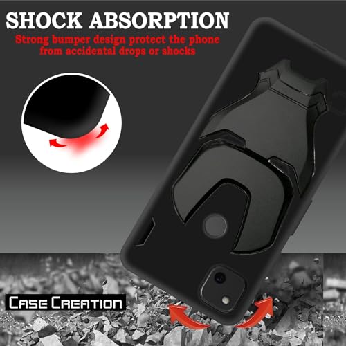Image of COVERLY Official 3D Touch Feel Trending Marvel Avengers Logo Mask Soft Rugged Grip Silicone Iron Man Super Power Cartoon Movie Engraved Silicone Matte Back Cover for Google Pixel 4A H870 - Black