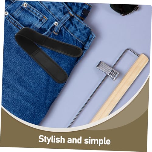 BESPORTBLE 1pair Buckleless Invisible Elastic Belt for Men and Women Hook and Fastener for Comfortable Everyday Wear Jeans and Casual Outfits3