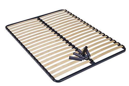 SEDAC 15814392000 Sommier, Acier,Bois,Plastique, Bleu Nuit, 160 x 200 cm