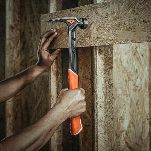 Vanquish Titanium Framing Hammer, One-piece Forged Rip Claw Hammer with Titanium Head, Smooth Face, Shock Reduction Grip, 14oz (0538) - Thumbnail 6