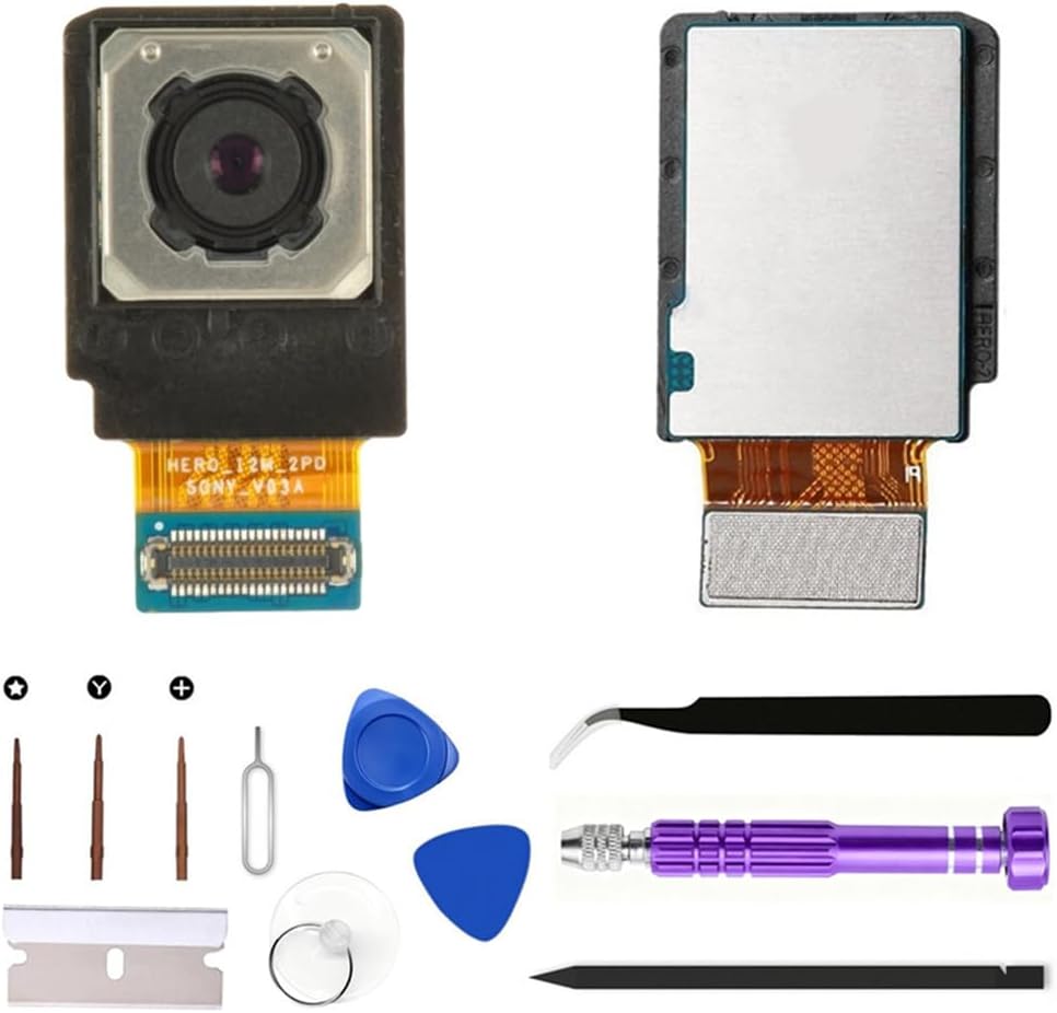 OEM Galaxy S7 Edge Main Rear Camera Replacement Original for Samsung Galaxy S7Edge SM-G935U Back Camera Module Part Repair with Tools（US Version