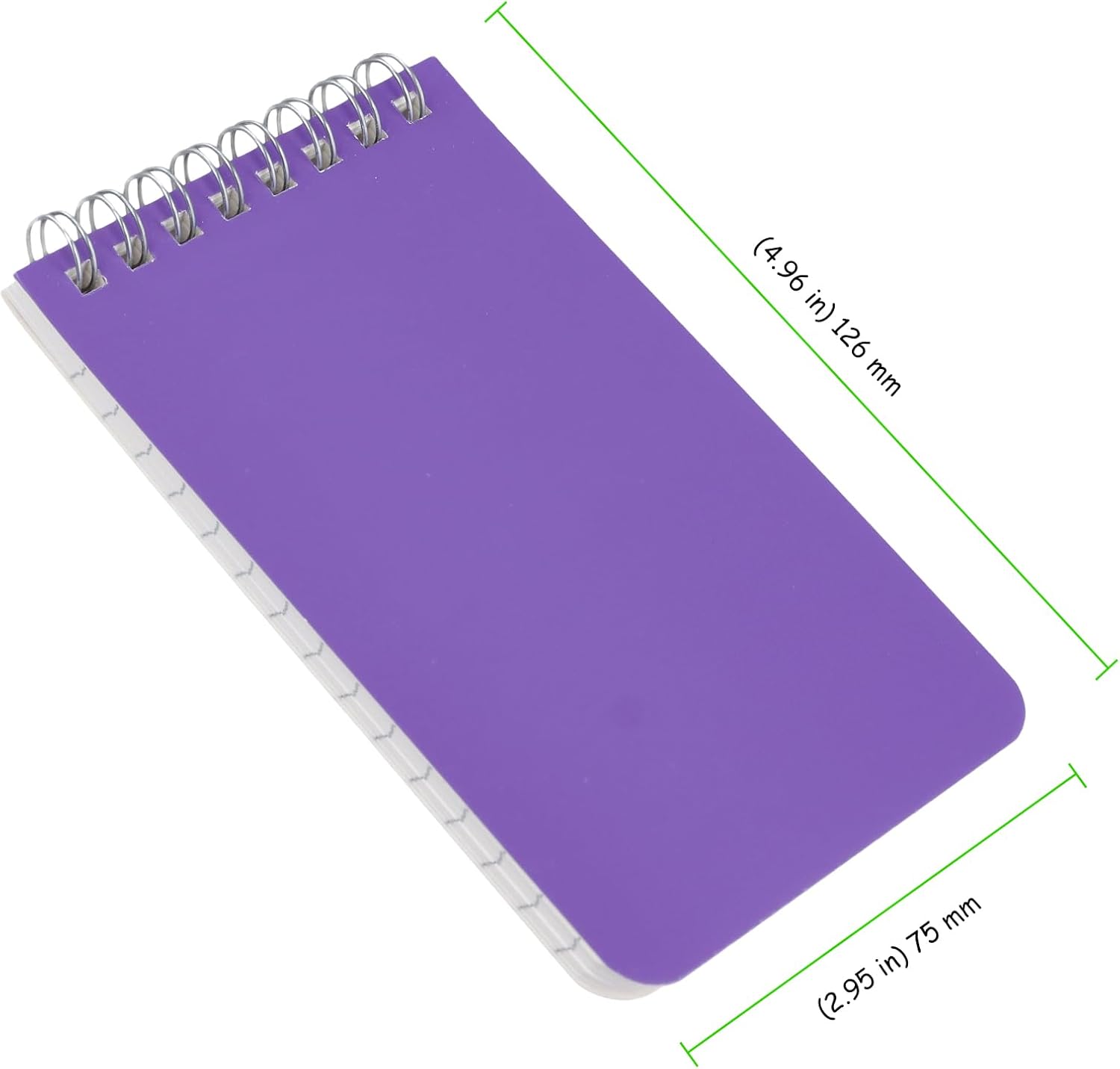 48 Pack Mini Spiral Notebooks, 3x5 Inches Pocket Notepad, 75Sheets/150Pages Memo Notepads for Home, Office, Travel, 6 Colors