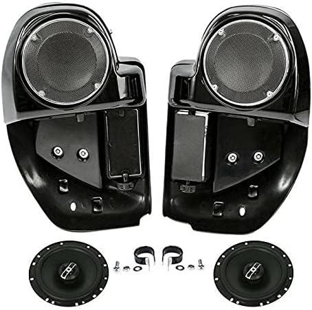 Miniatura 6 de TCMT - Barra de bloqueo de seguridad de motor de carretera con rejilla ventilada inferior y altavoces de 6.5" para Harley Touring 2014-2024 Road