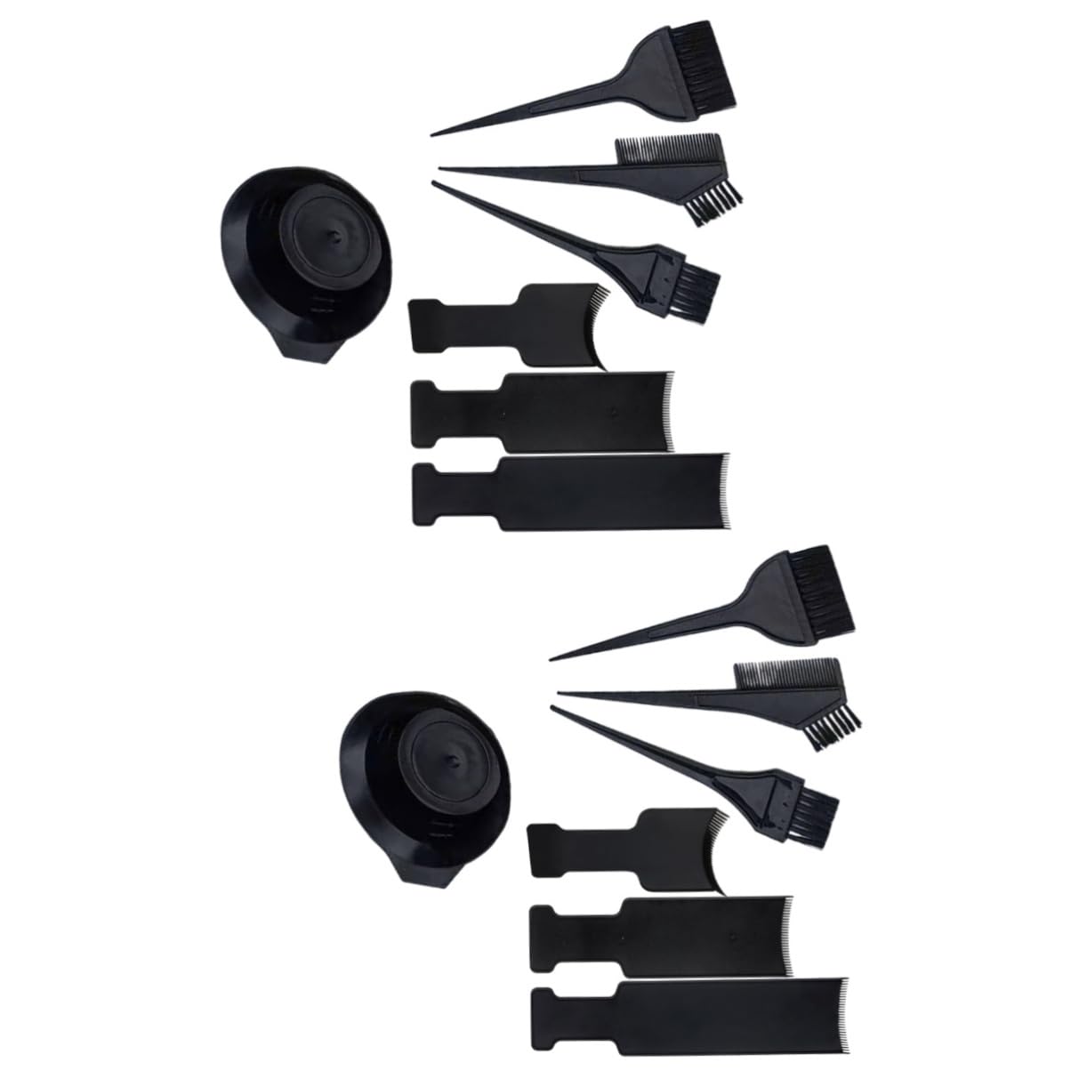 SOESFOUFU 2sets Hair Dyeing Bowl Hair Coloring Bowls Set Dyeing Board Hairdressing Kit Scalp Protection Easy Clean 7pcs*2