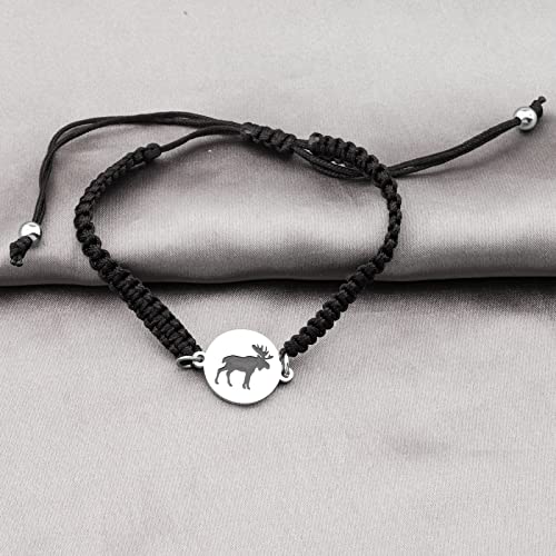 MAOFAED Moose Gift Moose Spirit Balanced Strong Kind Moose Jewelry Inspirational Gift Moose Lover Gift3