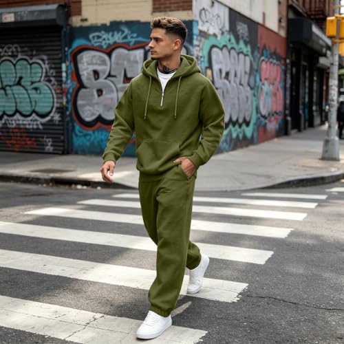 Sweat Suits Men 2 Piece Sets Oversized Lighweight Running Jogging Sets - image 6