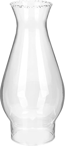 Garneck Pantalla de queroseno, faroles vintage para camping, cubiertas de luz al aire libre, cubierta de luz de chimenea, lámpara de vidrio de