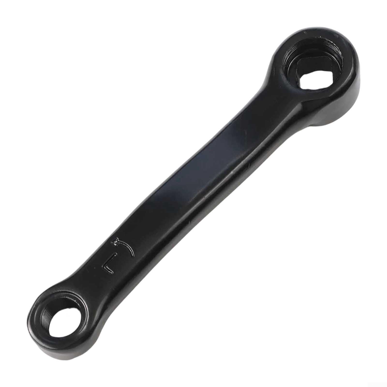 Pedivella per cyclette, 127 mm, struttura in ferro, lato sinistro e destro, parte di ricambio per attrezzature da ciclismo e fitness indoor, foro quadrato, 13 x 13 mm, montaggio a pedale rotondo