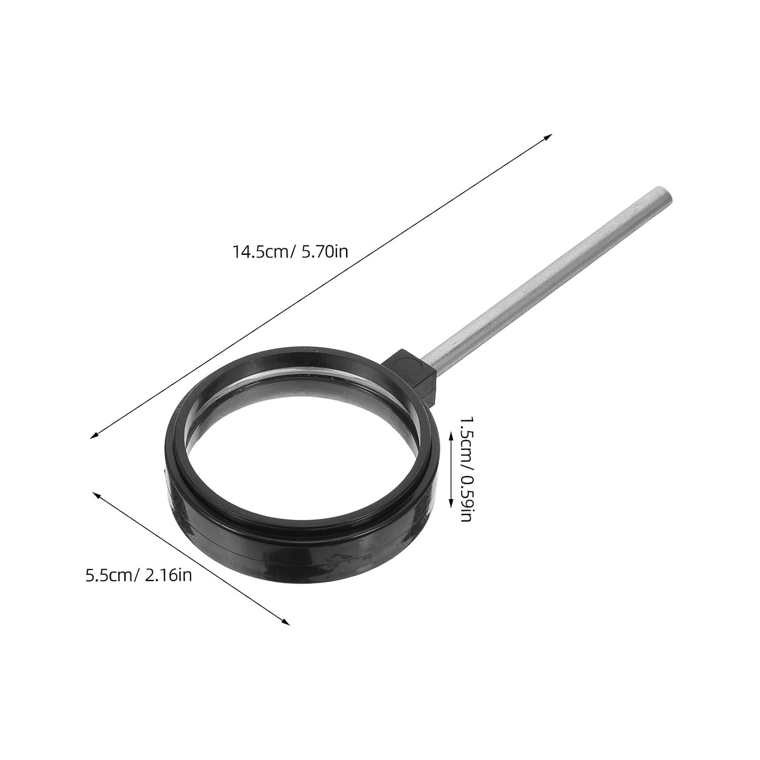 2pcs Handheld Convex Concave Lens Kit for Physics Optics Study
