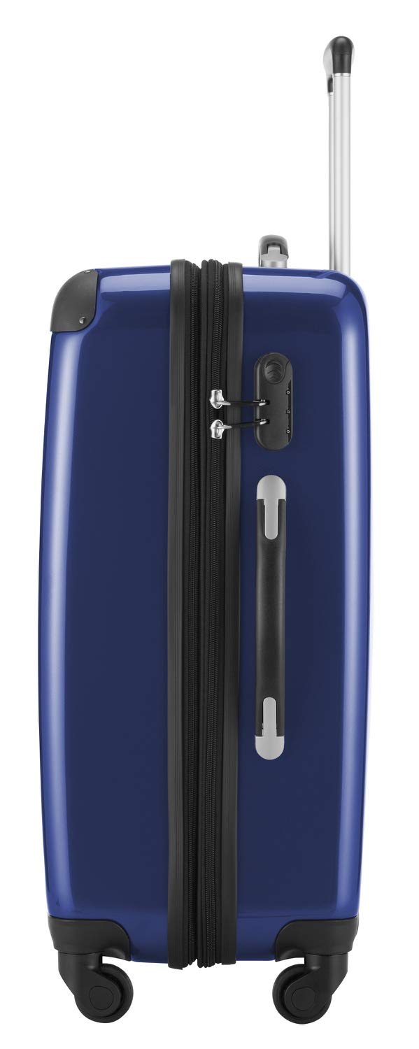 Hauptstadtkoffer Alex Valise Rigide Extensible 75 cm (119 L) avec Serrure à Combinaison, Trolley de Voyage Robuste à 4 Doubles Roues, Bleu foncé
