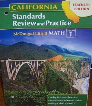 Paperback McDougal Littell Middle School Math California: Standards Review and Practice Teacher Edition Algebra 1 Algebra 1 CA Book