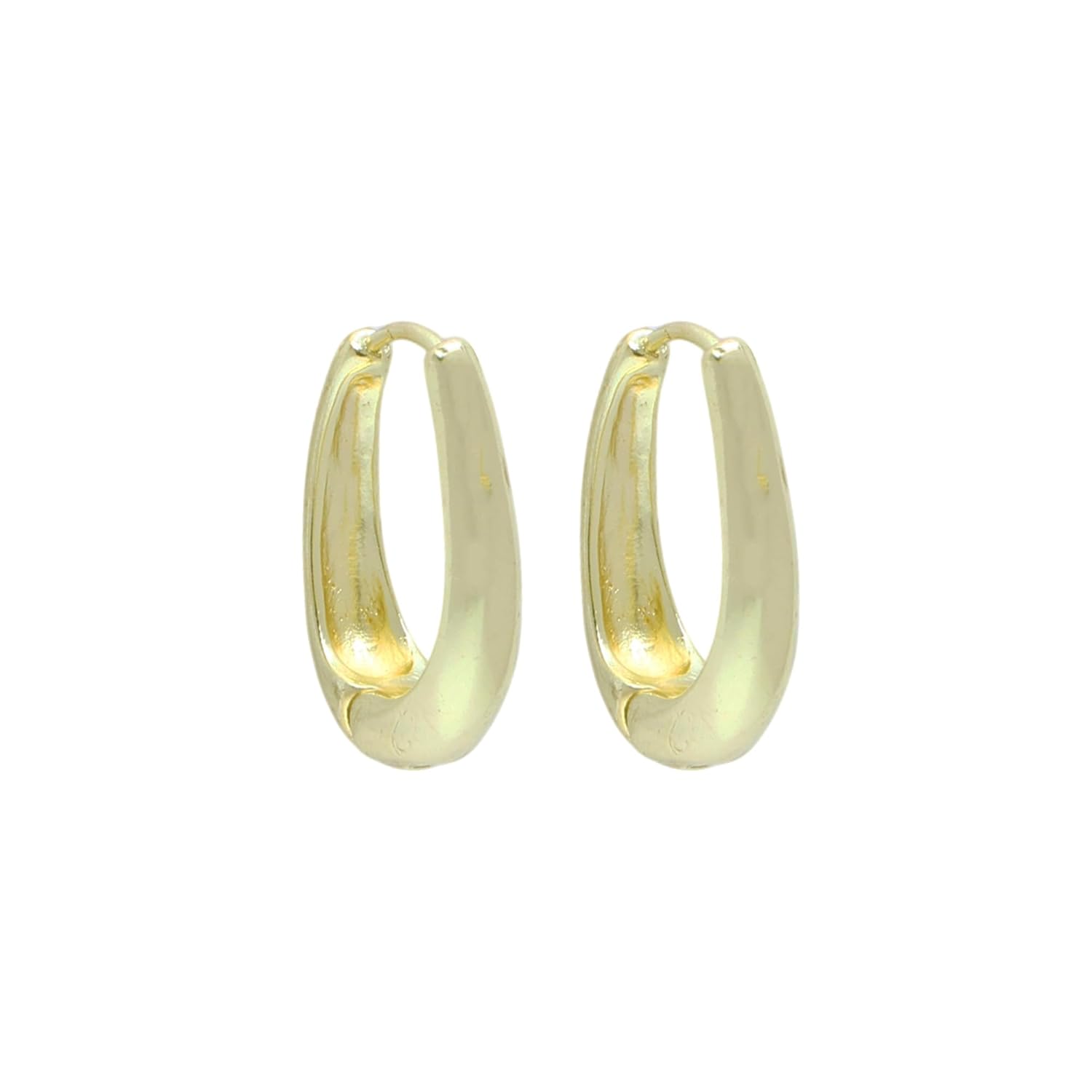 Classic Gold-Finish Minimal Hoop Earrings for Everyday Wear
