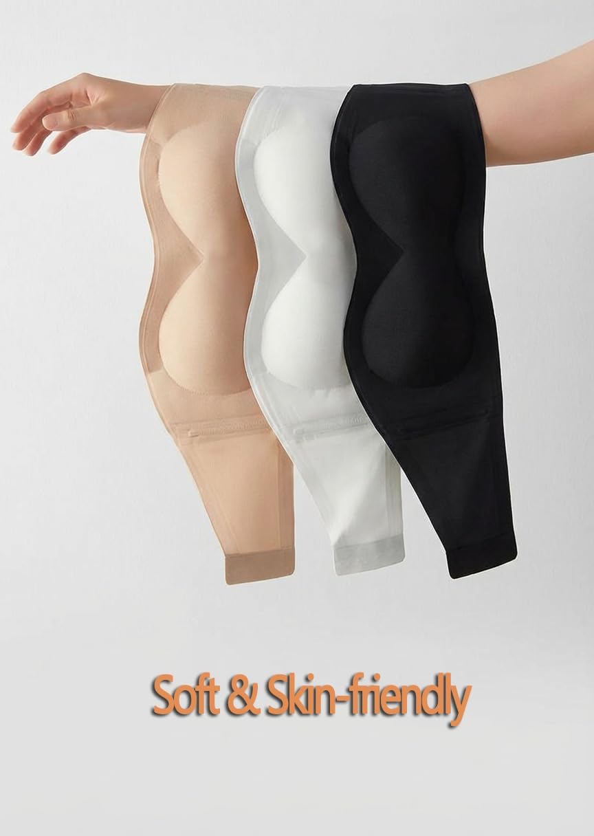 Strapless Bras for Women Push Up Wireless Bandeau Bra Seamless Soft Comfort Tube Top Supportive Padded Bralette - Image 6