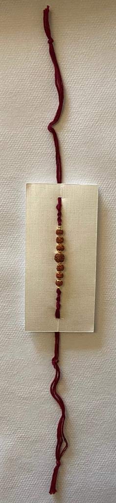 Ram Rakhi Thread, Rakshabandan,Real Rudkrashs with Marron Thread- Raksha Bandan