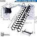 12 Steps Electric Attic Ceiling Ladder, Retractable Pull Down System Attic Stair, Invisible Folding Ceiling Loft Ladder with Telescoping Handrail, Extension Steps Staircase for Home (White, Steps 12)