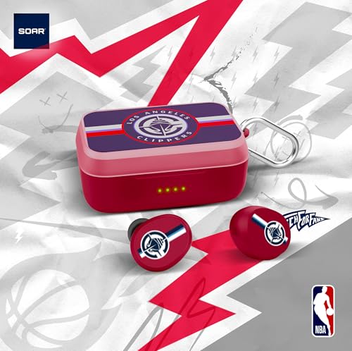 Image of SOAR NBA Wireless Sport Earbuds: Comfortable Fit & Convenient Charging