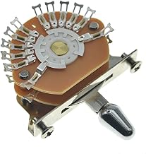 KAISH 5 Way Guitar Pickup Selector Selector for ST/TL/Electric Guitars with Chrome Plastic Tip