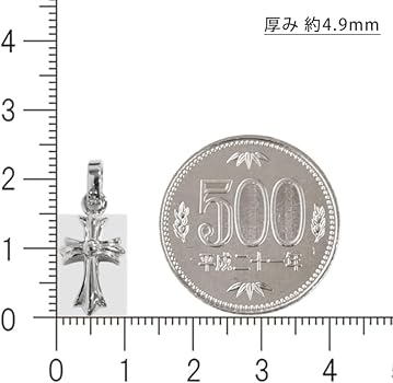 Amazon | Pt950 地金シンプルクロス15 プラチナ ペンダント トップ