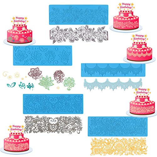 Moldes de silicón para fondant flores exquisitas miniatura 6