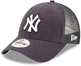 New Era MLB The League 9FORTY Team Color Primary Logo Mesh Trucker Adjustable Hat Cap One Size Fits All - New York Yankees Navy