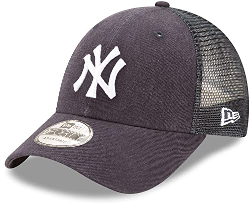 New Era Boné ajustável MLB The League 9FORTY Team Color Primary Logo Mesh Trucker Tamanho único, New York Yankees, Tamanho Único