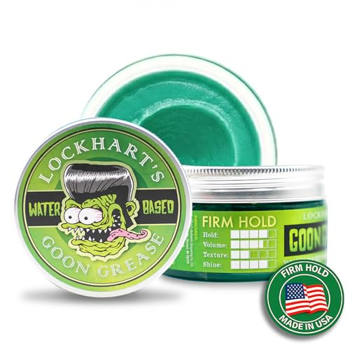 Lockhart&rsquo;s Goon Grease - Water-Based Pomade &ndash; All Day Hold, High Shine Hair Pomade for Men...