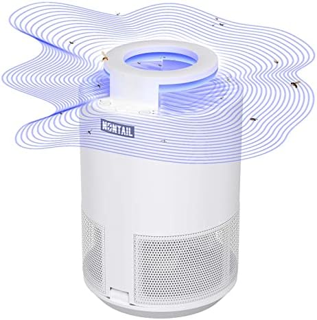 Fly Traps for Indoors, NONTAIL Indoor Fruit Fly Trap with 360°UV Light Fan, Catcher & Killer for Mosquito, Gnat, Moth, Fruit Flies, 4 Sticky Glue Boards Included, White