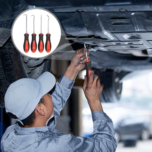 NyxSeat 4 Stück Schraubendreher Autoreifen-reparaturwerkzeug Schachtdeckelheber Metallhebelwerkzeug Nagelzieher Geeignet Für Autowerkstatt decwangouluosidao