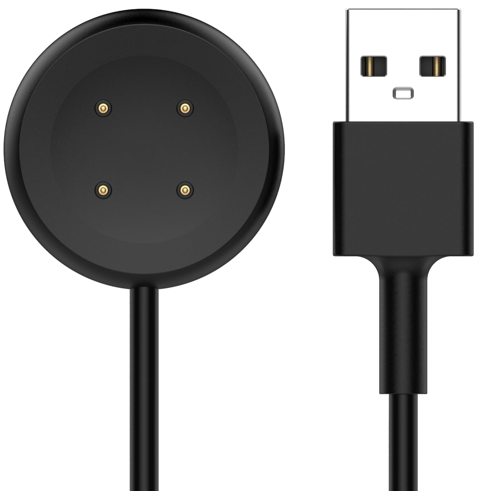 QHBAMD Charger Compatible for Google Pixel Watch 2, USB-A Replacement Magnetic Charging SmartwatchCable 3.3ft/1M Black