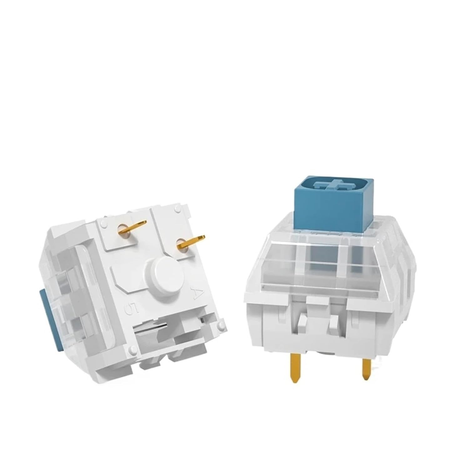 Blue Orange Yellow Linear Tactile Switch 3 Pin Keyboard Switch(Blue,70PCS)