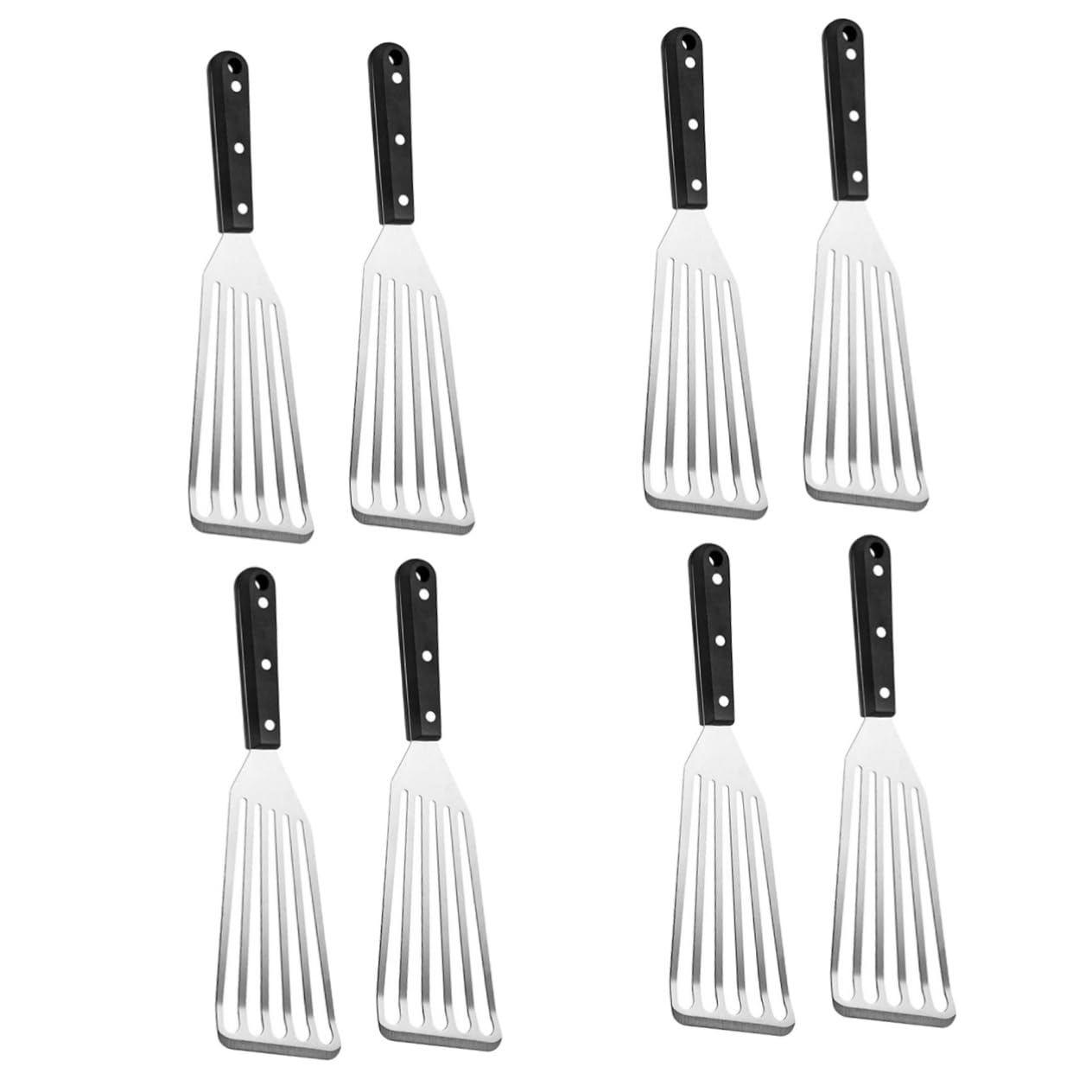 Toddmomy 8pezzi Spatola Acciaio Inossidabile Per Cucina Utensile Multifunzionale Per Steak Pesce e Hamburger Perfetta Per Ristoranti e Uso Domestico
