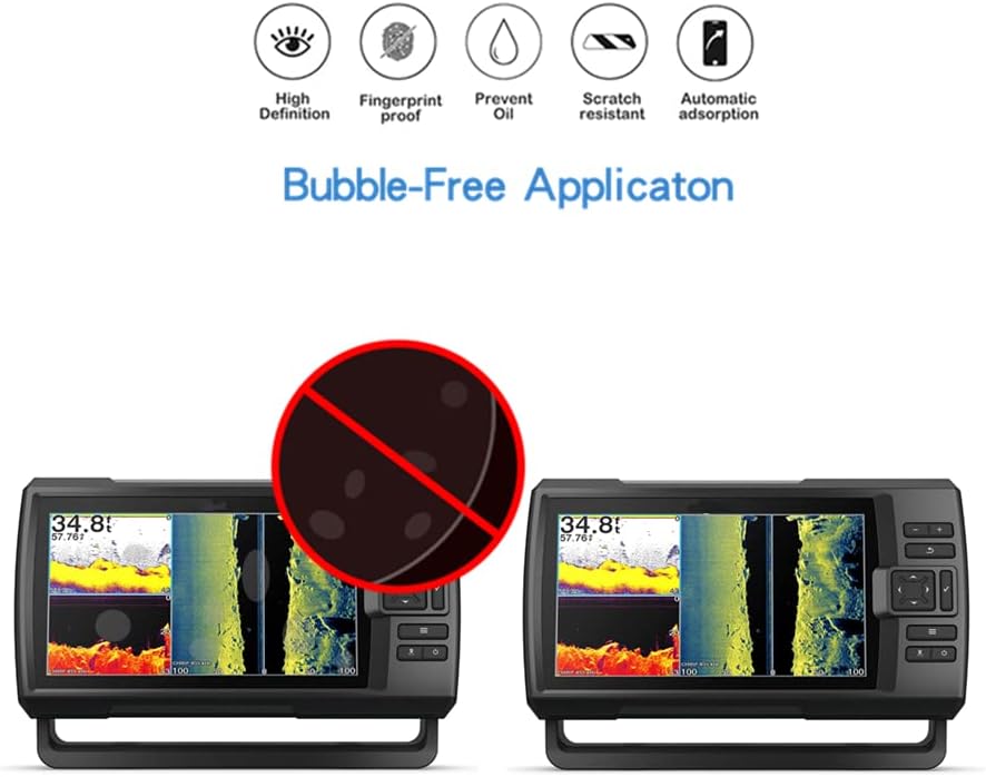mihence compatible for garmin striker vivid 9sv screen protector hd premium real screen protector for garmin striker vivid 9sv sonar transducer 3pc