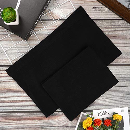 2 Set Directors Chair Canvas Replacement, Makeup Chair Seat And Back Replacement Cotton Canvas Stool Protector For Home Director Chair Medium Size(Black) #TOP5