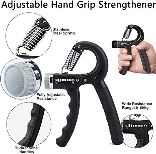 Bestmaple – Ferramenta de mão ajustável em forma de R para exercícios esportivos, força contável, fo
