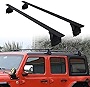 Snailfly Cross Bars Roof Rail Racks Fit for Jeep Wrangler JK JL Gladiator JT 2007-2023 Crossbars