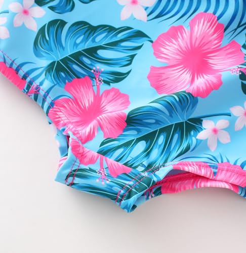 Image of Girls One Piece Unicorn Swimsuit Mermaid Swimwear Rainbow Bathing Suit