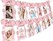 Kreatwow Banner Fotografico Cartoon Mouse Neonato Rosa e Oro per 12 Mesi Banner Compleanno per Forniture per Decorazioni 1 ° Compleanno a Tema Cartoon Mouse