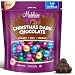 Madelaine Bite-sized Premium Dark Chocolate Christmas Ball Mix, Wrapped In Jewel Toned Italian Foils - 1/2 Pound