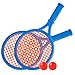 Yxian Racchetta da Tennis in plastica Giocattolo per Bambini Sport all'Aria Aperta Racchetta da Tennis Giocattolo da Spiaggia interattiva (Verde) (Blu)
