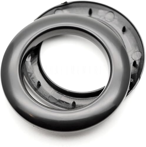 Miniatura 3 de CRAFTMEMORE Ojales de cortina de plástico de 1-916 pulgadas (1.575 in) de diámetro interior, anillos de ojal con clip, ojales para cortinas para el