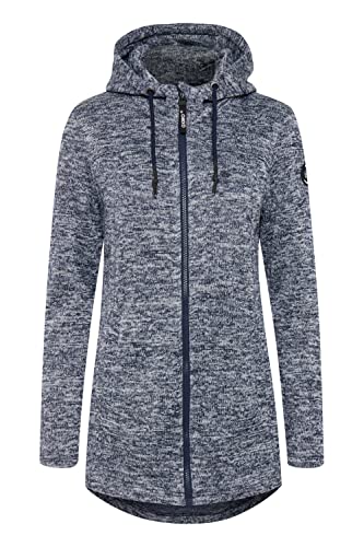 OXMO Kaira Damen Fleecejacke Sweatjacke Jacke, Größe:M, Farbe:Total...