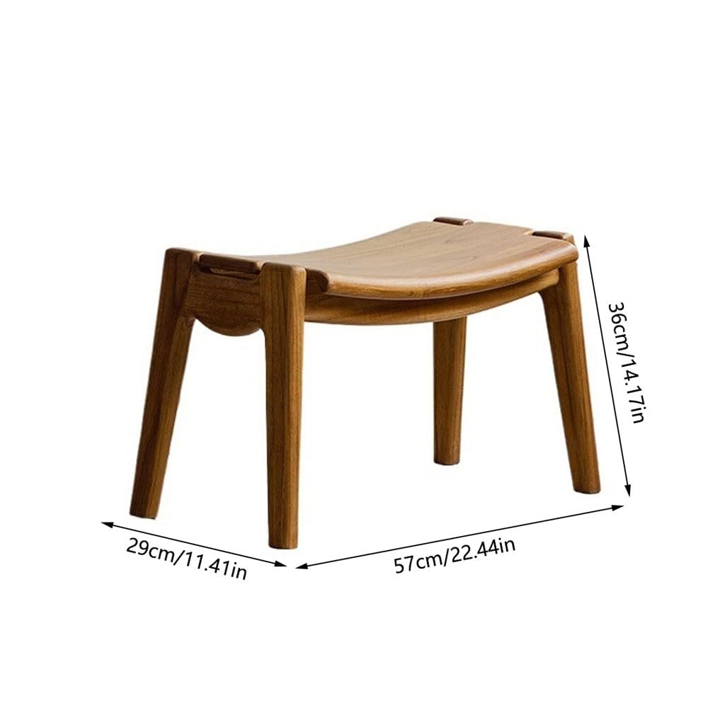 eexbz Sofa Shoe-Changing Low Stool Solid Wood Home Retro Stool Side Table Living Room Table Bedroom Furniture Sofas for Living Room