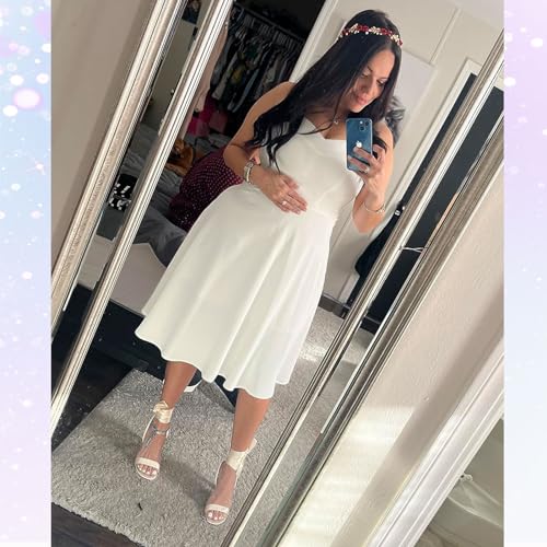 Topdress Women'sVintage Polka Audrey Dress 1950s Halter Retro Cocktail Dress3