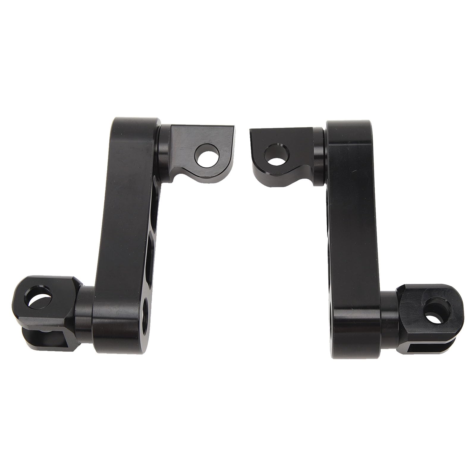 KIMISS Soporte de Clavijas de Pie Ajustables de 360 ​​​​°, Kit de Montaje de Clavijas de Pie de Carretera de Motocicleta de Aluminio Soporte de Extensión de Clavijas de Pie de