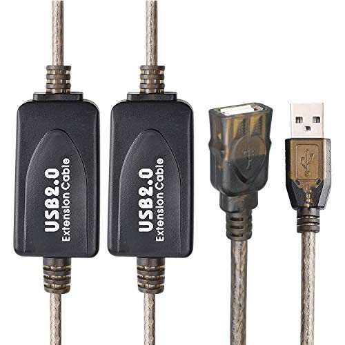 Image of USB 2.0 Type A Male to A Female Active Repeater Extension Cable 75ft, High Speed 480 Mbps