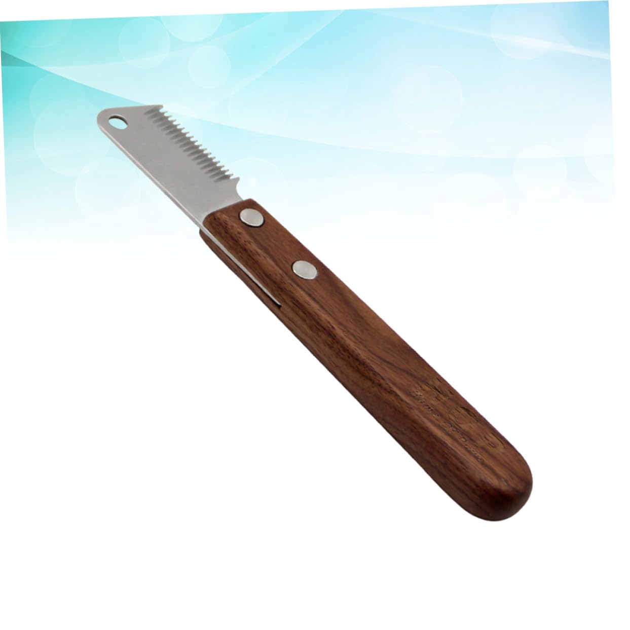 HOLIDYOYO 1Pc Stainless Steel Pet Undercoat Rake Dematting Brush for Dogs Shedding Tool for Thick Coats Comfortable Grip with Contoured Handle Dark Red